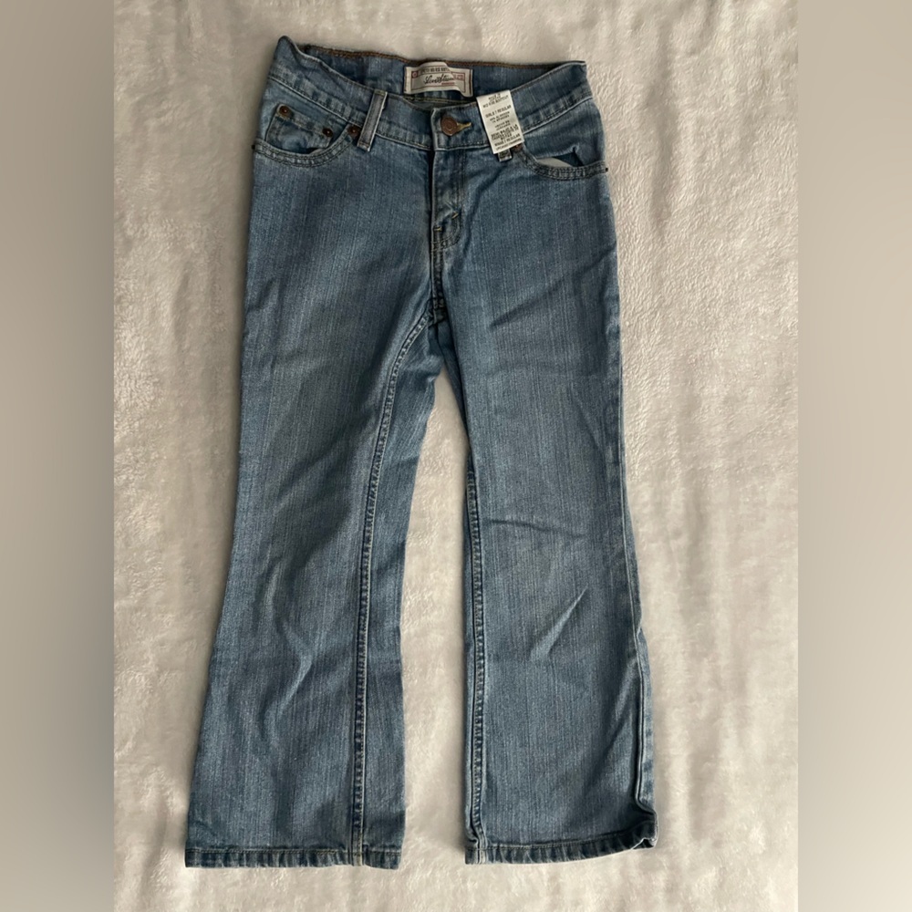Levi Strauss Girls size 7 regular Bootcut  Flare Jeans - Blue